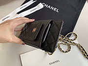 CHANEL PHONE BLACK BAG 18.2x9x3cm - 6
