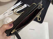 CHANEL PHONE BLACK BAG 18.2x9x3cm - 4