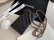 CHANEL PHONE BLACK BAG 18.2x9x3cm - 3