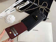 CHANEL PHONE BLACK BAG 18.2x9x3cm - 2