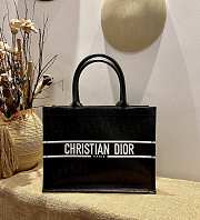 Dior Book Tote Black Calfskin M1286 Size 36cm - 1