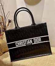 Dior Book Tote Black Calfskin M1286 Size 36cm - 6