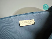 Chanel Classic 19 Denin Bag In Blue CHANEL 20x30x10cm - 3