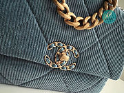 Chanel Classic 19 Denin Bag In Blue CHANEL 20x30x10cm - 2