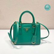 Prada Galleria Saffiano Leather Mini Bag In Green 20x9.5x15 cm  - 1