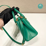 Prada Galleria Saffiano Leather Mini Bag In Green 20x9.5x15 cm  - 4