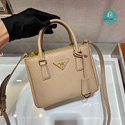 Prada Galleria Saffiano Leather Mini Bag In Beige 20x9.5x15 cm - 2