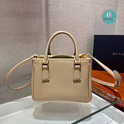 Prada Galleria Saffiano Leather Mini Bag In Beige 20x9.5x15 cm - 4