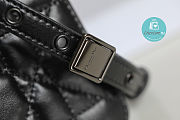 Dior Large Caro Bag In Black Quilted Macrocannage Calfskin 29x18x10cm - 6