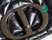 Dior Large Caro Bag In Black Quilted Macrocannage Calfskin 29x18x10cm - 2