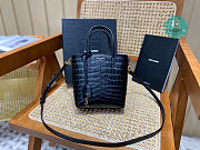 YSL Mini Toy Cro-effect Shopping In Black 21 cm  - 1