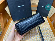 YSL Mini Toy Cro-effect Shopping In Black 21 cm  - 4