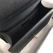 Chanel V-Boy handbag calfskin & gold metal in Black 25cm - 5