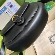 Gucci Black Leather Shoulder Bag 15x24x8cm - 5