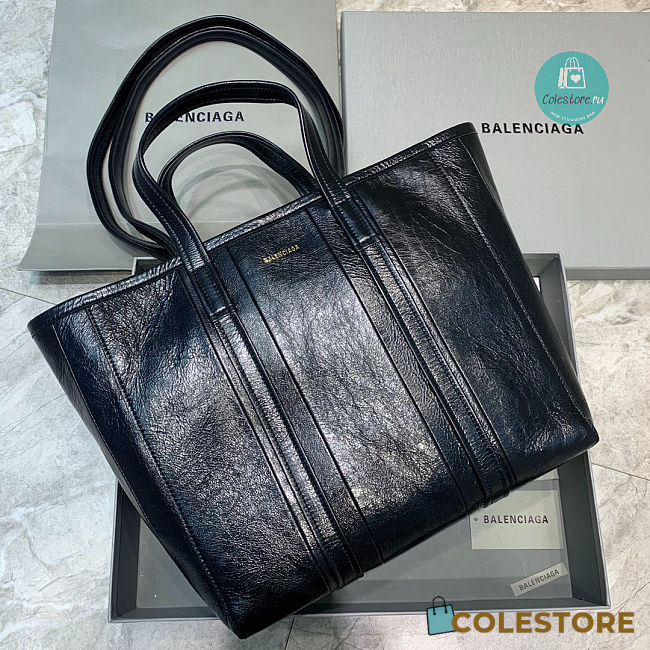 Colestore Balenciaga Medium East-West Shopper Bag In Black 31x26.9x15cm - 1
