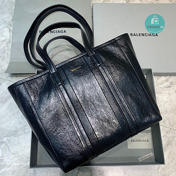 Colestore Balenciaga Medium East-West Shopper Bag In Black 31x26.9x15cm