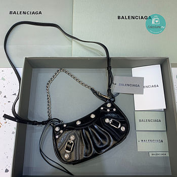 Colestore Balenciaga Mini Le Cagole Chain Bag In Black 20x11x4cm