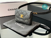 Chanel Vintage Belt Bag In Black 15x11cm - 5