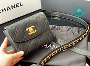 Chanel Vintage Belt Bag In Black 15x11cm - 3