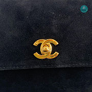 Chanel Vintage Velvet Top Handle Bag 24×17×7 cm - 2