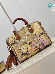 Louis Vuitton Speedy Bandoulière 25 handbag In Metallic-Gold-Color Coated Canvas 25 x 19 x 15cm - 5