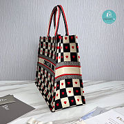 Dior Book Tote Large Dioramour D-Chess Heart Embroidery 41.5 x 32 x 16 cm - 6