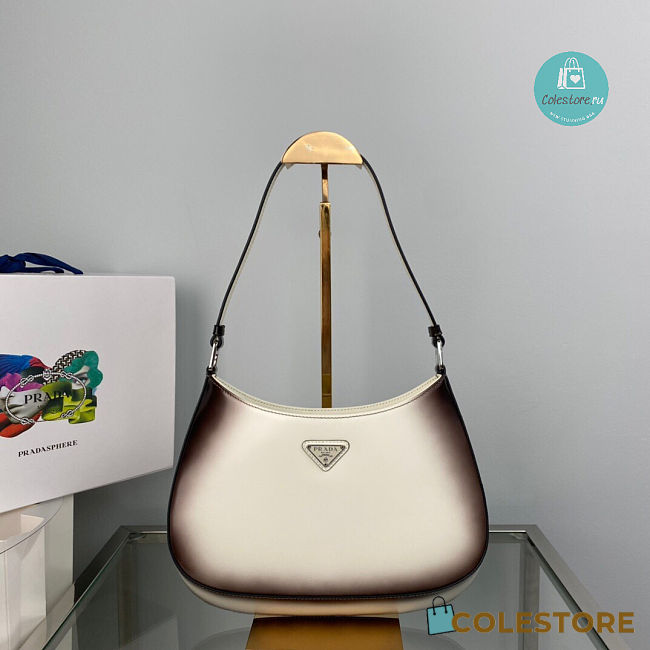 Prada Cleo Brushed Leather Shoulder 27x21x5CM - 1