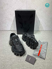 Prada Cloudbust Thunder Sequined Sneakers In Black  - 6