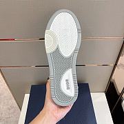 Dior B27 HIGH-TOP Sneaker White and Gray Smooth Calfskin  - 2