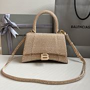 Colestore Balenciaga Hourglass Crystal-embellished Handbag  In Gold 19x8x13cm  - 1