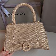 Colestore Balenciaga Hourglass Crystal-embellished Handbag  In Gold 19x8x13cm  - 6