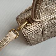 Colestore Balenciaga Hourglass Crystal-embellished Handbag  In Gold 19x8x13cm  - 5
