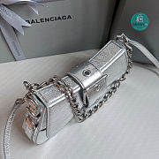 Colestore Balenciaga Small Lindsay Shoulder Bag In Silver 29X13X4.8cm - 4