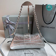 Colestore Balenciaga Small Lindsay Shoulder Bag In Silver 29X13X4.8cm - 5