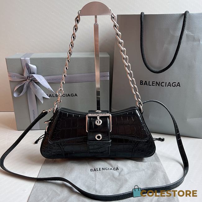 Colestore Balenciaga Small Lindsay Shoulder Bag In Black 29X13X4.8cm - 1
