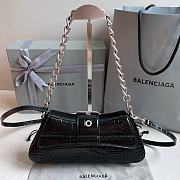 Colestore Balenciaga Small Lindsay Shoulder Bag In Black 29X13X4.8cm - 4
