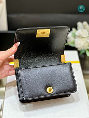 Chanel Le Boy Mini Caviar In Black 15x10x6cm - 5