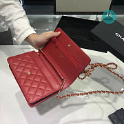 Chanel Boy WOC Red Lambskin 12.3x19.2x3.5cm - 6