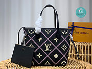 Louis Vuitton Neverfull MM Bag+Pouch Empreinte Black/Pink 31.0 x 28.0 x 14.0 cm - 1