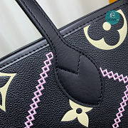 Louis Vuitton Neverfull MM Bag+Pouch Empreinte Black/Pink 31.0 x 28.0 x 14.0 cm - 3