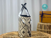 Louis Vuitton Neverfull MM Bag+Pouch Empreinte Cream/Black 31.0 x 28.0 x 14.0 cm - 3