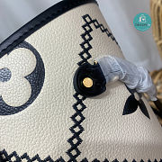 Louis Vuitton Neverfull MM Bag+Pouch Empreinte Cream/Black 31.0 x 28.0 x 14.0 cm - 5