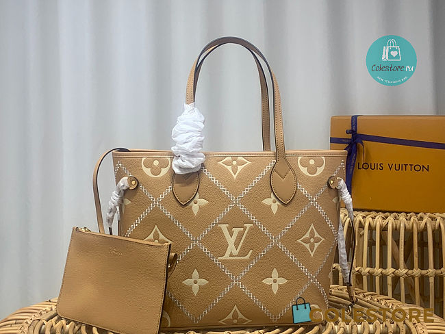 Louis Vuitton Neverfull MM Bag+Pouch Empreinte Arizona 31.0 x 28.0 x 14.0 cm - 1