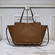 Valentino Garavani Rockstud Medium Brown Tote 32.5x25x12.5cm - 3