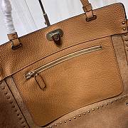Valentino Garavani Rockstud Medium Brown Tote 32.5x25x12.5cm - 4