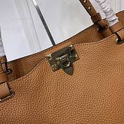 Valentino Garavani Rockstud Medium Brown Tote 32.5x25x12.5cm - 5
