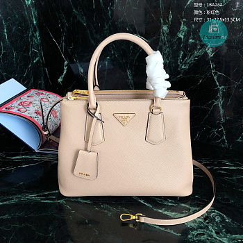 Prada Medium Galleria Saffiano Pink 31x22.5×13.5cm