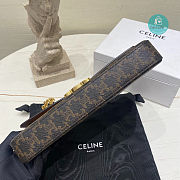 Celine Chain Bag Triomphe In Triomphe Canvas 33x13x5cm - 6