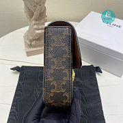 Celine Chain Bag Triomphe In Triomphe Canvas 33x13x5cm - 5