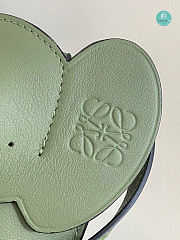 Loewe Elephant Leather Cross-body bag In Avocado Green 19x8x4cm - 6
